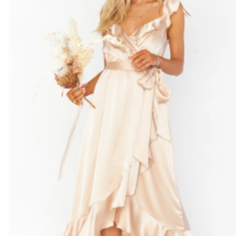 Samantha Ruffle Wrap Dress